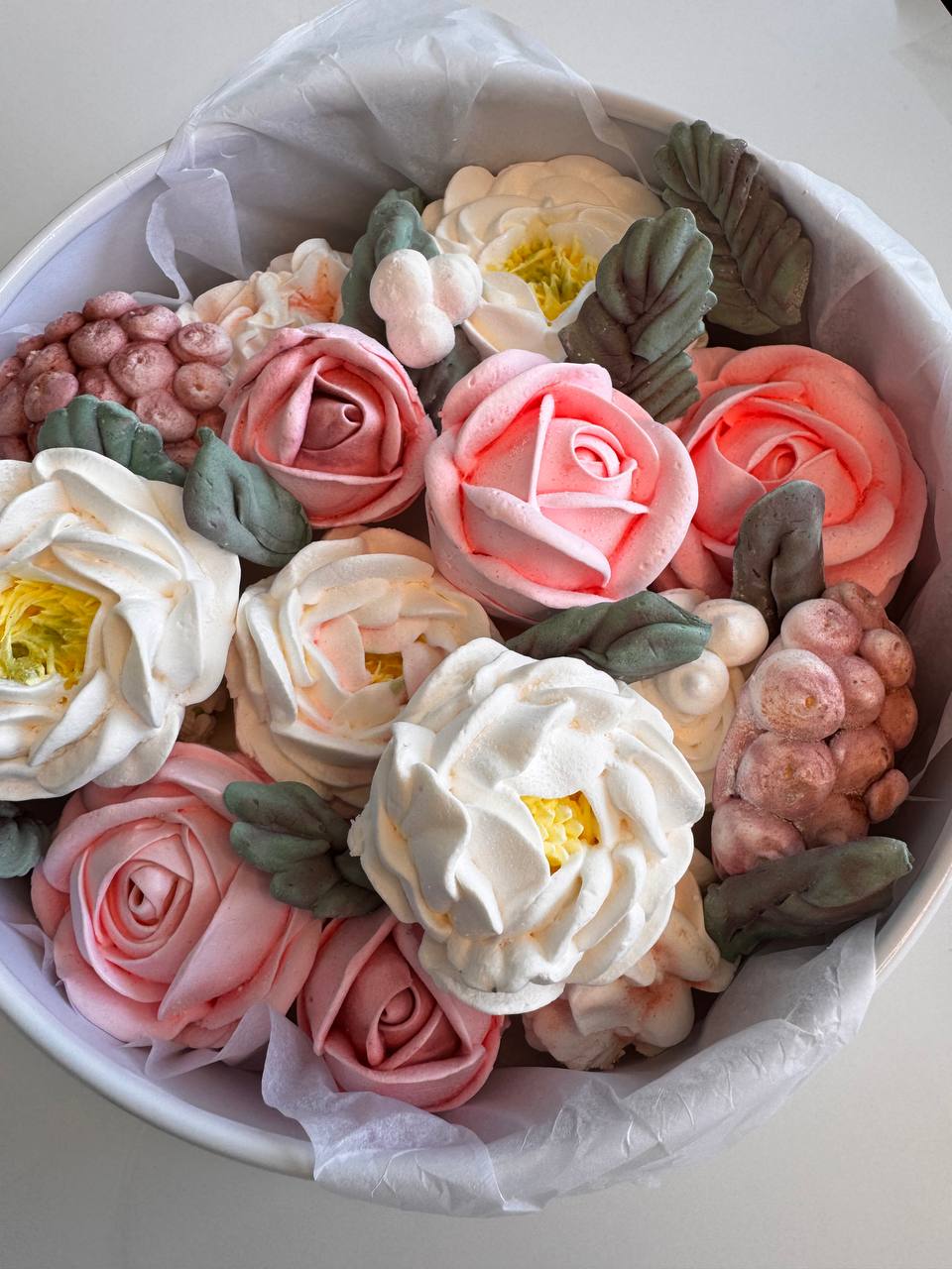 Marshmallow Rose&Peony Box – 25 cm