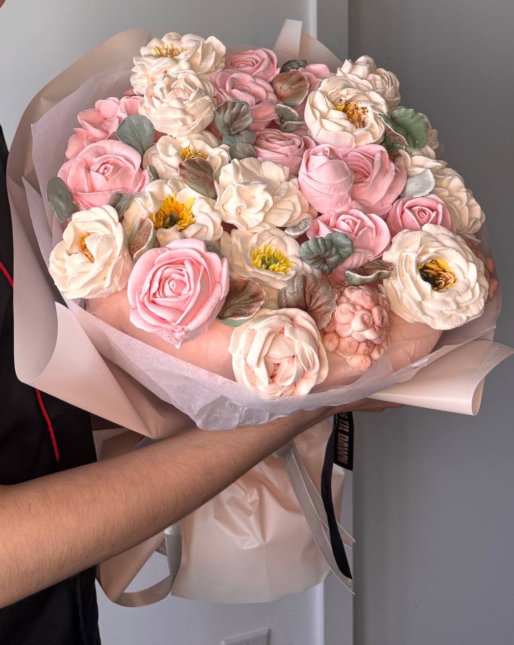 Marshmallow Flower Bouquet Large (35cm-40cm)🌸