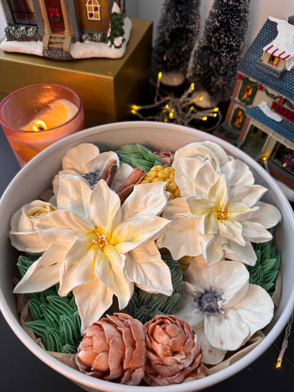 Winter Luxe Marshmallow Floral Box