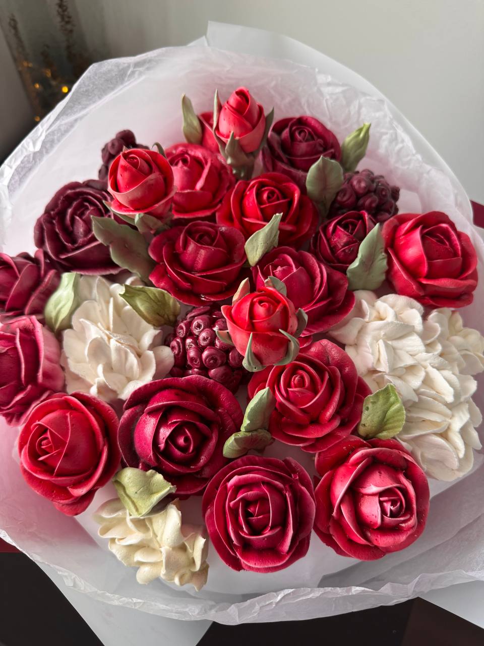 Marshmallow Flower Bouquet Large (35cm-40cm)🌸