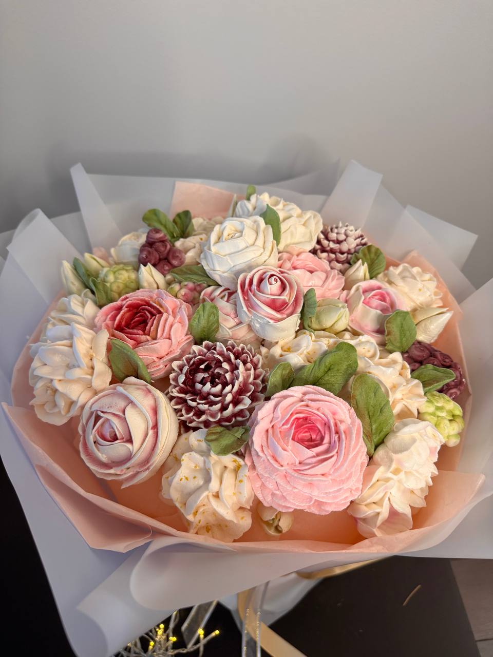 Marshmallow Flower Bouquet Large (35cm-40cm)🌸